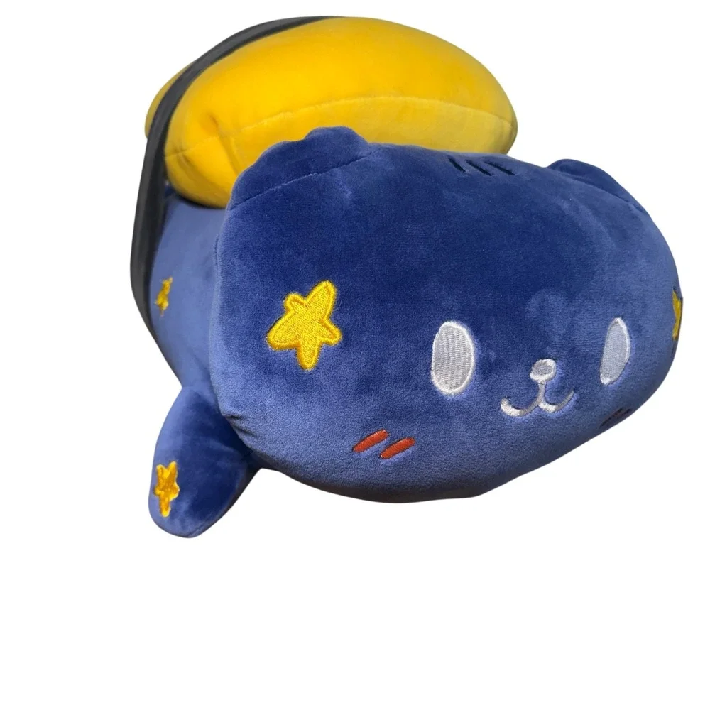 Kenji Yabu Sushi Night Cat Plush 14in Cute Kawaii‎ Soft Toy Cushion Embroidered